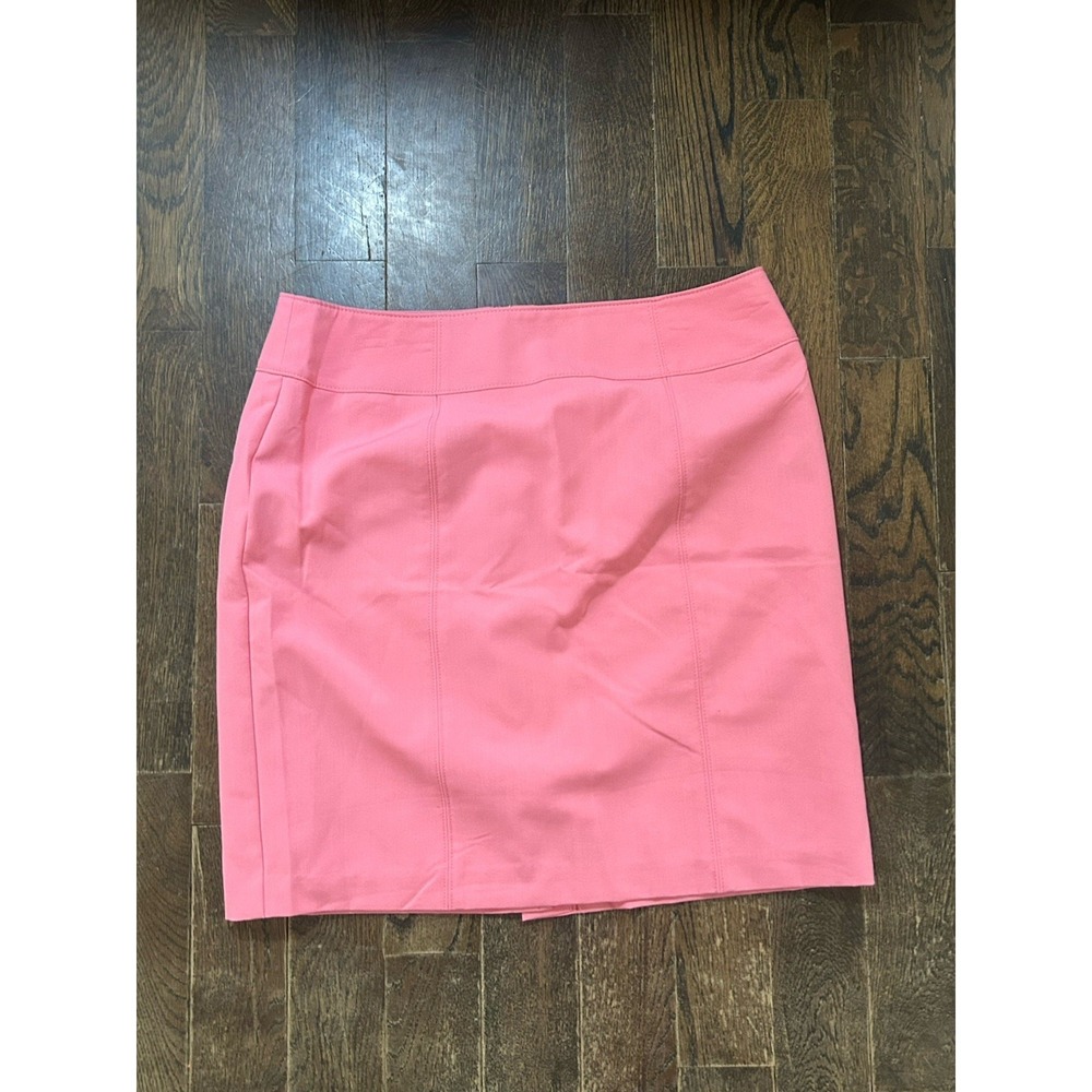 Worthington Pencil Skirt Womens 16 Perfect Fit Stretch Pink Welt Pocket Lined